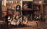 Frans The Younger Francken Canvas Paintings - Supper at the House of Burgomaster Rockox